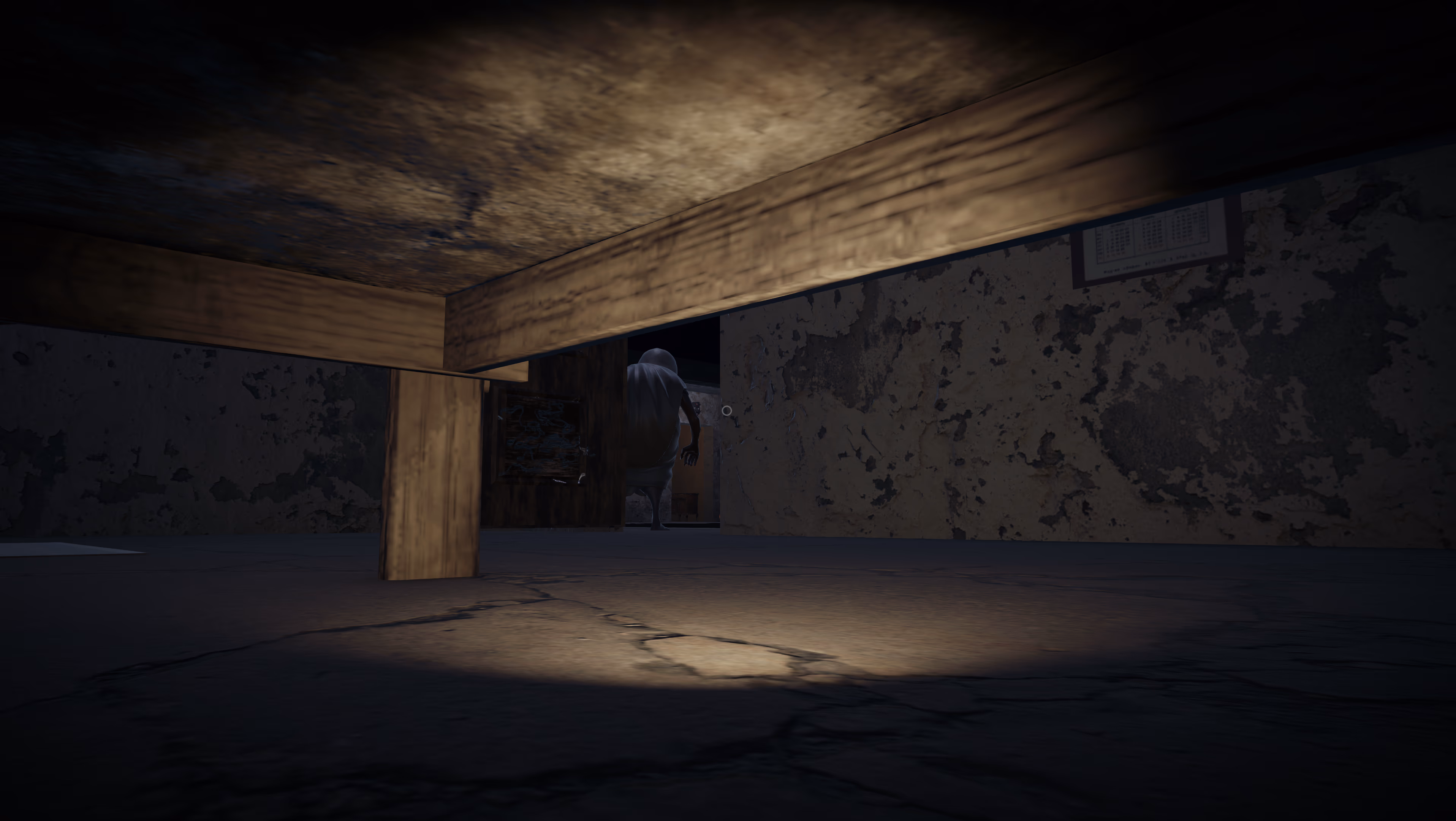 Holding your breath under the bed